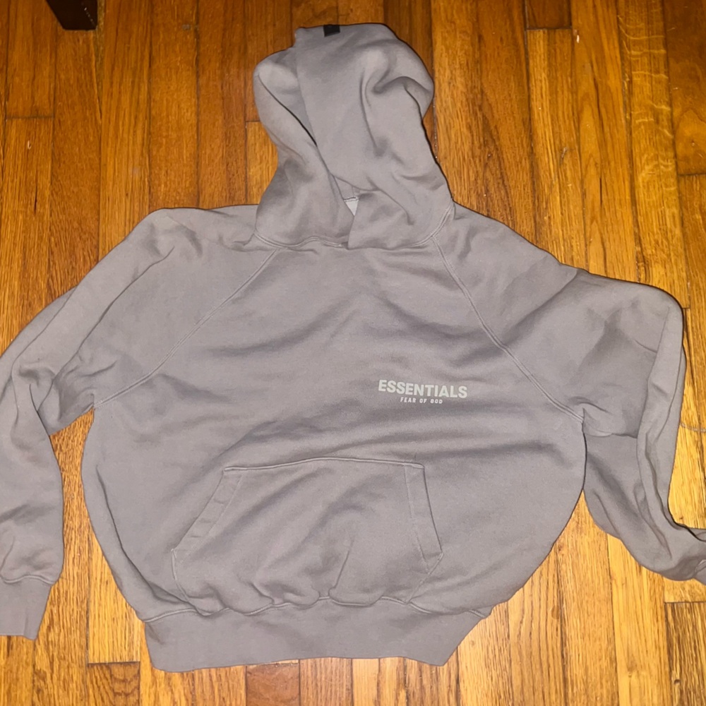 Essentials Taupe Grey Hoodie